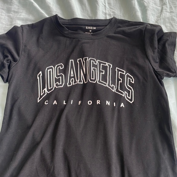 Black letter graphic drop shoulder T-shirt - Picture 1 of 2